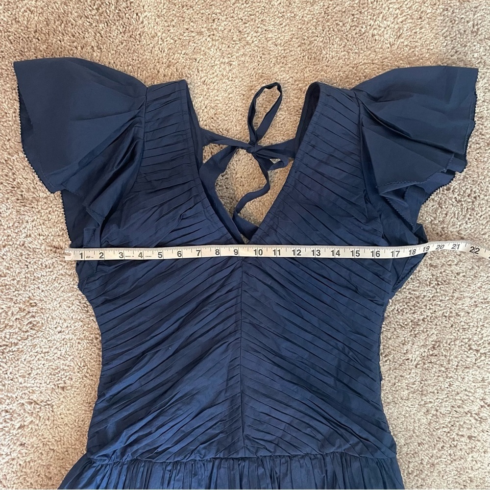 LOVE THE LABEL minette dress in‎ cotton mini preppy V-Neck - Picture 8 of 12